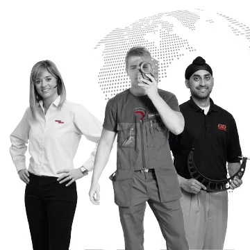 Three Employees Presenting Careers